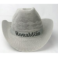 Custom Logo Flax Cowboy Hat